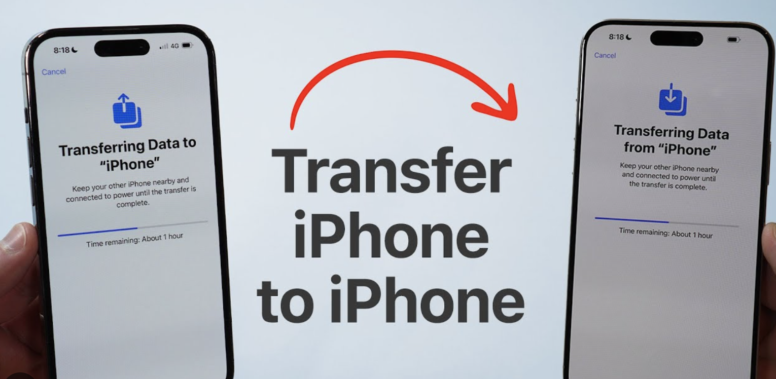 Transferring data from an old iphone to a new one